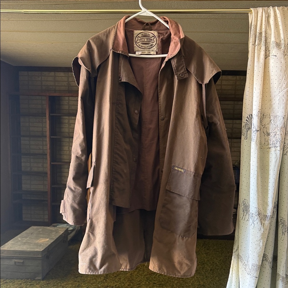 Driza-Bone Chocolate and Mauve Short Coat